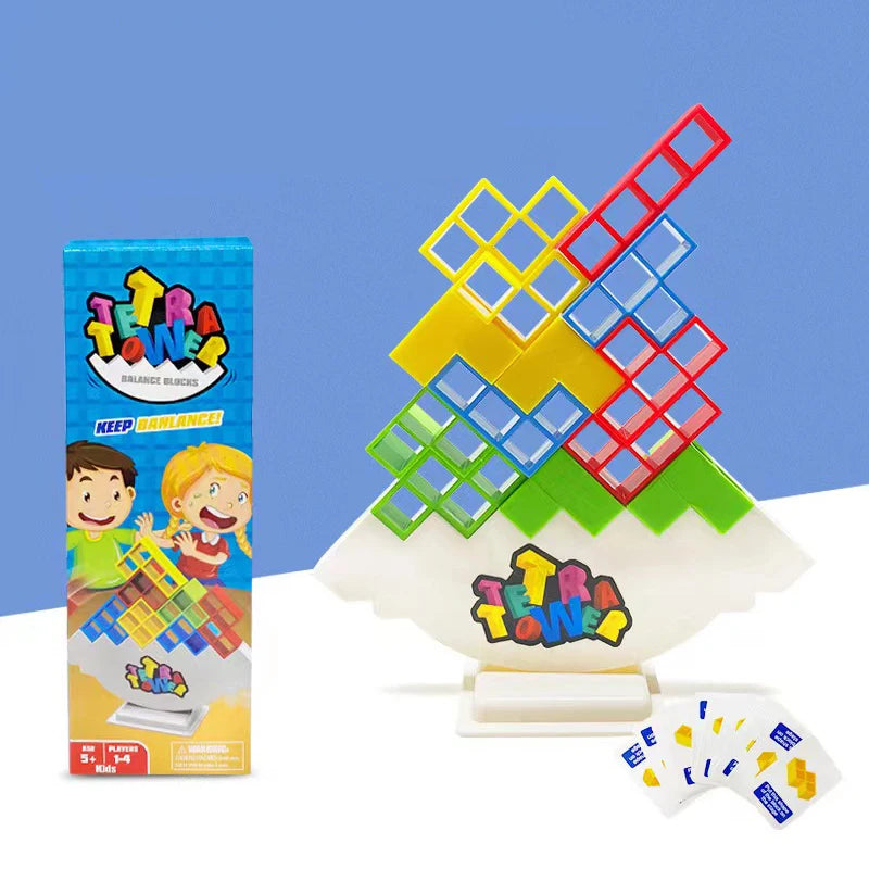 Blocos de empilhamento para crianças, Tetra Tower, Balance Game, Building Blocks, Puzzle Board, Assembly Bricks, Brinquedos educativos, Hot