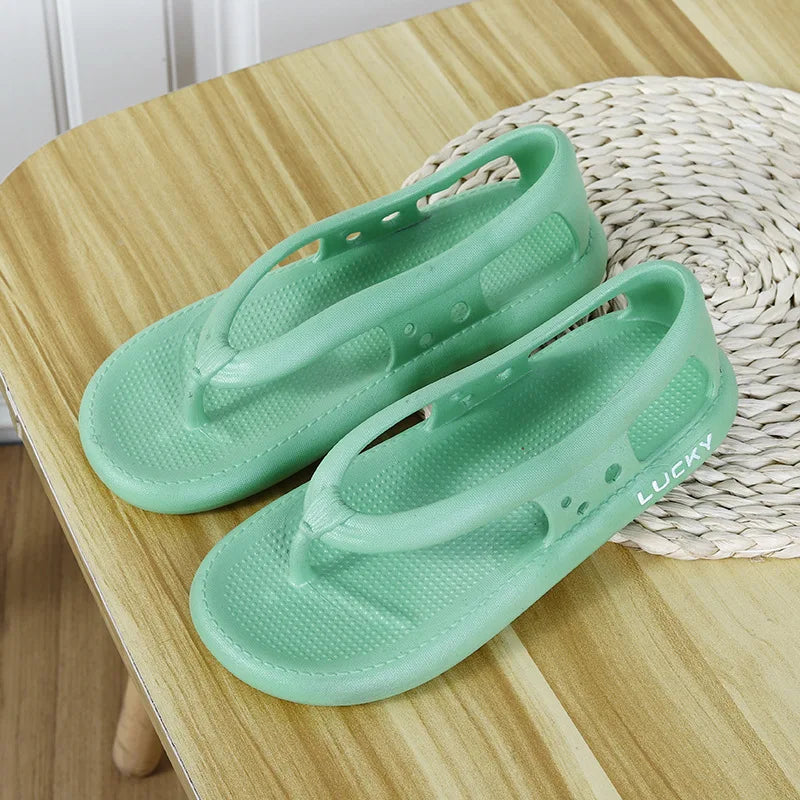 Mulheres Homens Não-slip Chinelos Unisex Conforto Andando Flip Flops Tanga Sandália Verão Casa Ao Ar Livre Praia Casal Banheiro EVA Slipper