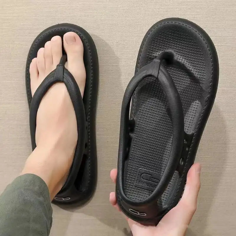 Mulheres Homens Não-slip Chinelos Unisex Conforto Andando Flip Flops Tanga Sandália Verão Casa Ao Ar Livre Praia Casal Banheiro EVA Slipper