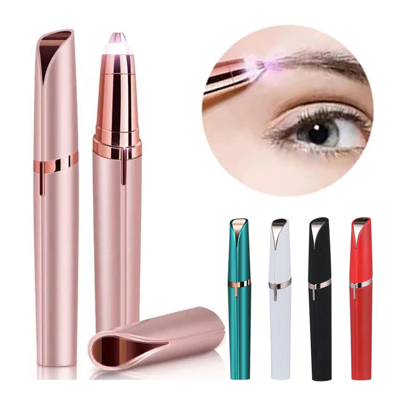 Aparador de sobrancelha elétrico para mulheres, Eye Brow Shaper, lápis, removedor de pêlos faciais, barbeadores automáticos de sobrancelha, Pockknife