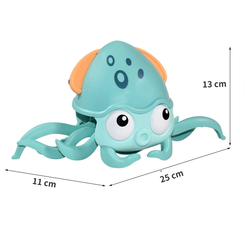 Induction Escape Crab Octopus Crawling Toy para crianças, animais eletrônicos, brinquedos musicais, educacionais, criança, brinquedo em movimento